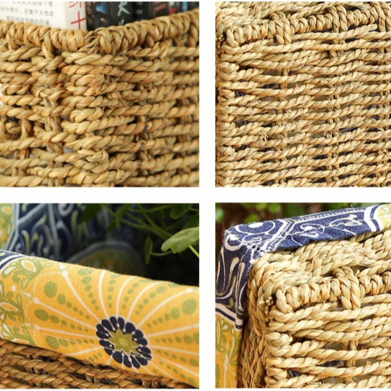 Coș de depozitare dormitor căptușit