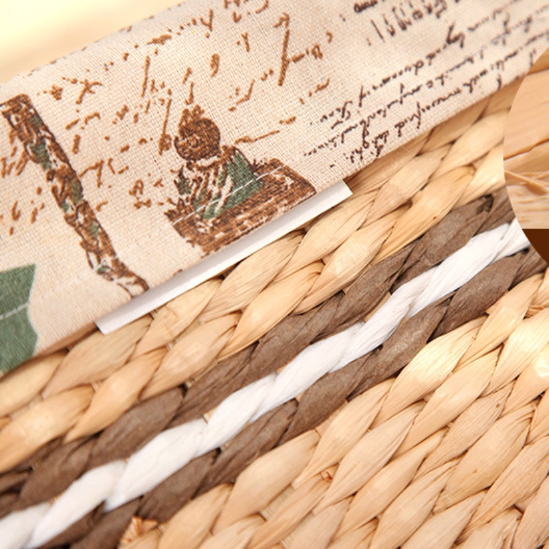 Coșul țesut cu paie