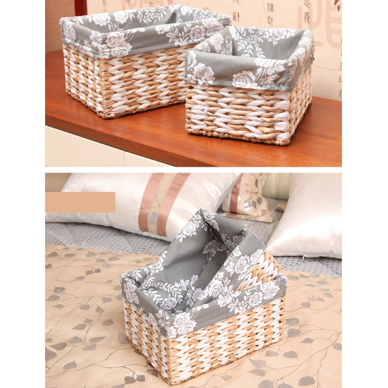 Coșul țesut cu paie