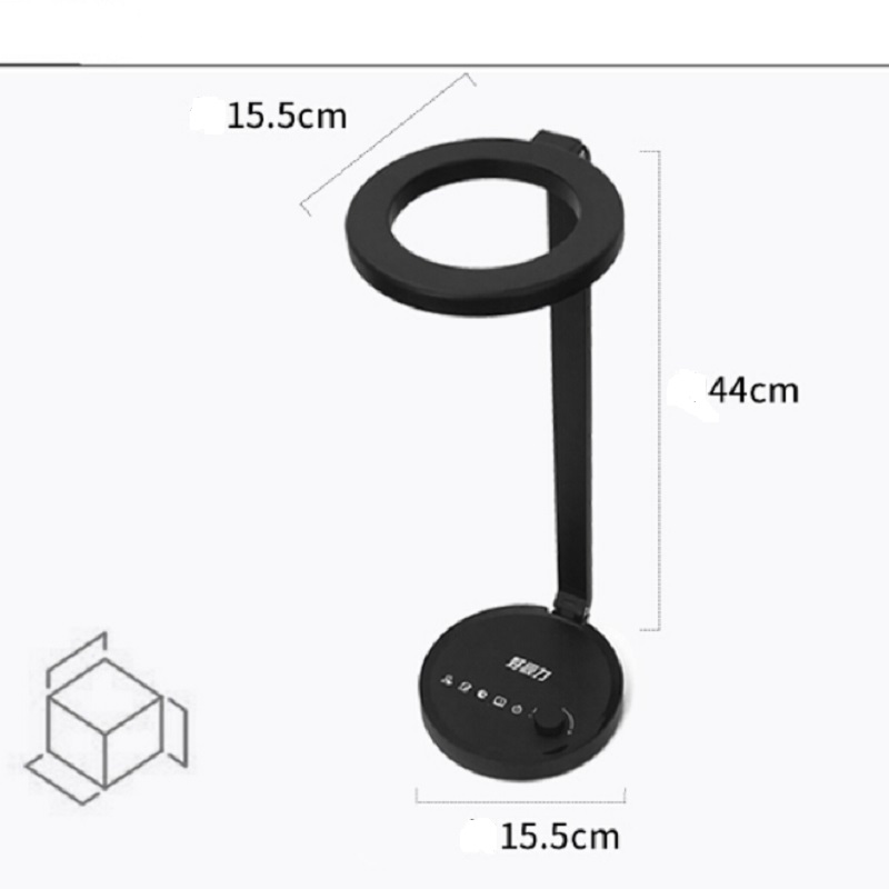 688S Protecție a ochilor cu lampa de birou led reglabilă la temperatură și în 5 trepte de dimensiuni