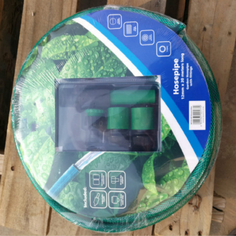 îmbrăcată în fibre flexibile de toate culori, furtun de apă de grădină din PVC din plastic