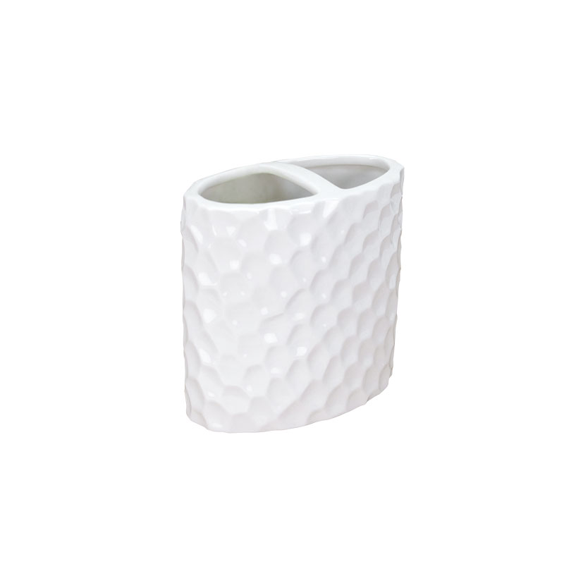 Set accesoriu de baie din ceramică albă