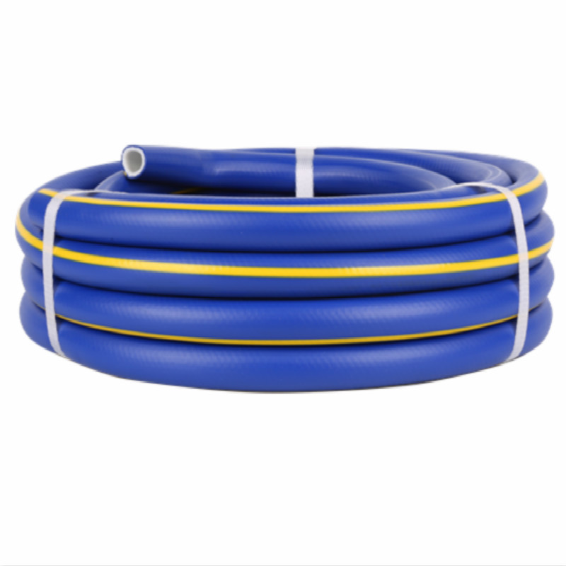 Împletit în 3 straturi colorat Cu linie galbenă Furtun de apă PVC Superflex