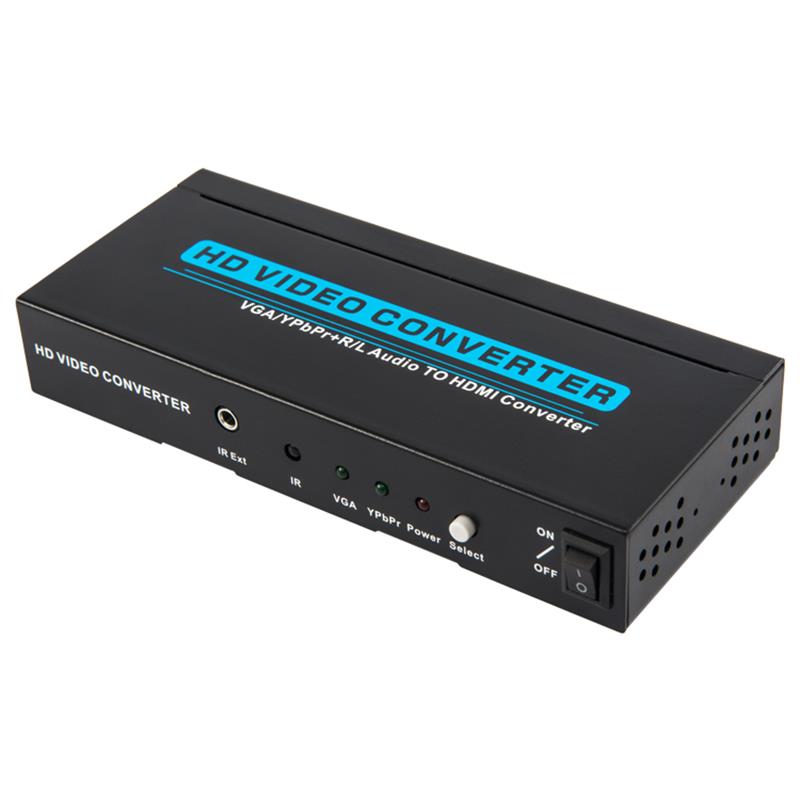 VGA / YPbPr + R / L Convertor audio HDMI 1080P