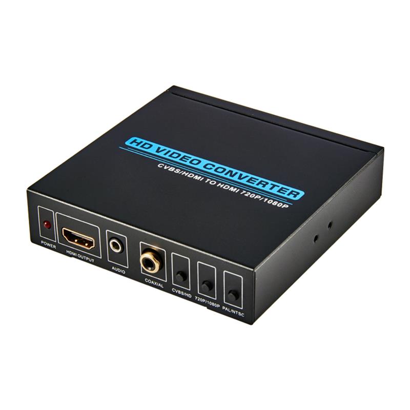 SCALER CONVERTER AV / CVBS + HDMI TO HDMI (720P / 1080P)