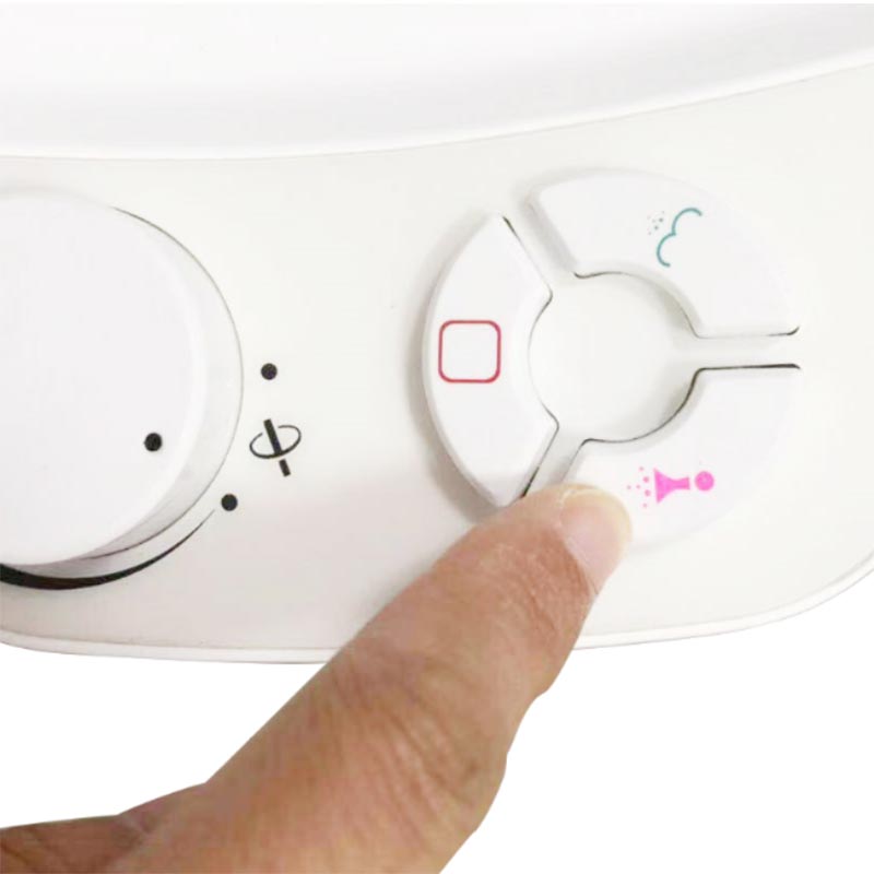 Scaunul de toaletă bidet al butonului de presare rotund