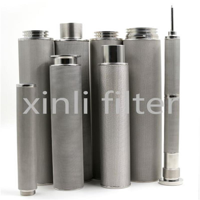 Lumânare filtrantă din oțel inoxidabil cu mai multe straturi, utilizată pentru recuperarea catalizatorului de metale prețioase