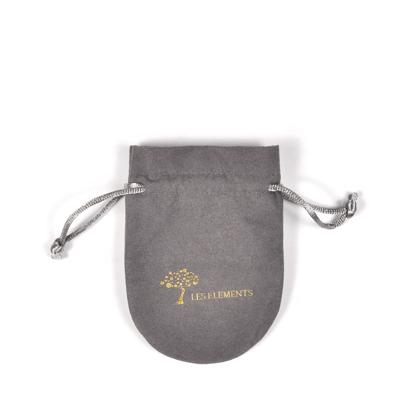 SGS51 Bijuterii cu cordon neagră, personalizate, pungă de cadou, sac de bijuterii din piele de căptușire, ambalare pungi cu ridicata