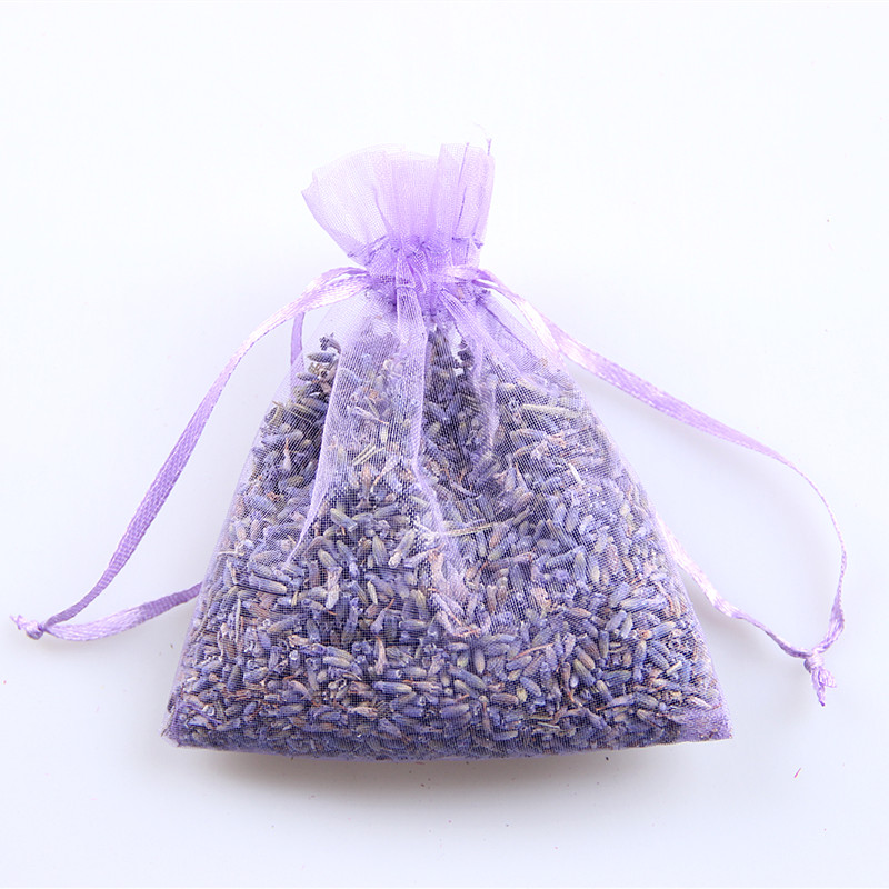 SGS57 personalizat Tipărit ieftine Mini Reciclate colorate Organza Candy Gift Drawstring Pouch Lavender Bags Sacket Organza Lavander Aroma Bag