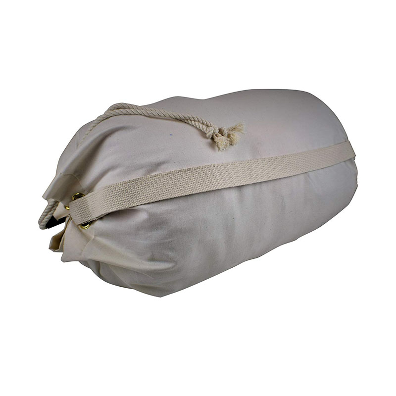 SG71 Eco-Friendly Organic Cotton Canvas Duffle Printable Hotel Drawstring Laundry Wash Bag Heavy Duty