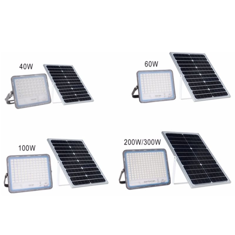 40w 60w 100w 200w 300w lumină solară de inundație