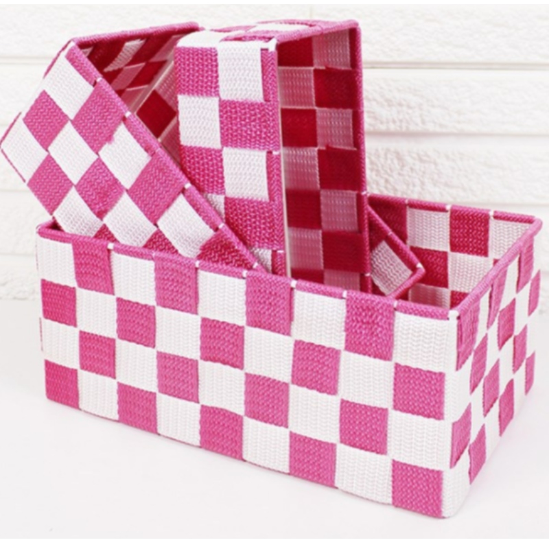 Coșul din țesătură din polipropilenă confecționat manual