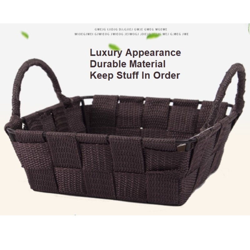 Coșul din țesătură din polipropilenă manual țesut manual