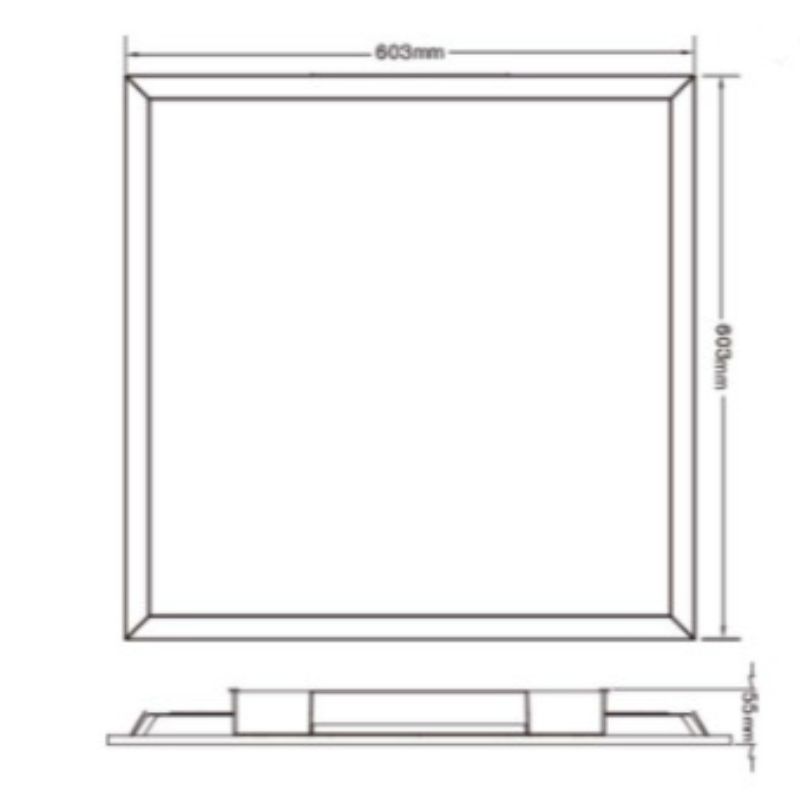 Producător 120-277v lumen ridicat 0-10v dimmabil 38w led iluminare panou led lumina panoului