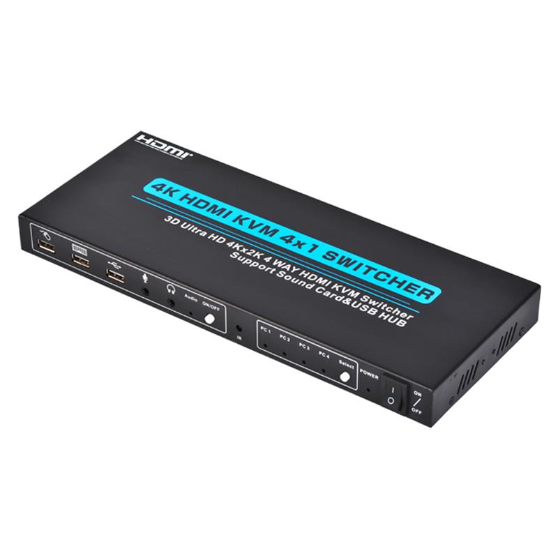 V1.4 HDMI KVM 4x1 Suport de schimb 3D Ultra HD 4Kx2K/30Hz