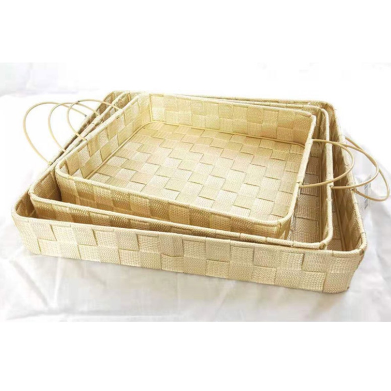 Coș de țesătură cu mânere