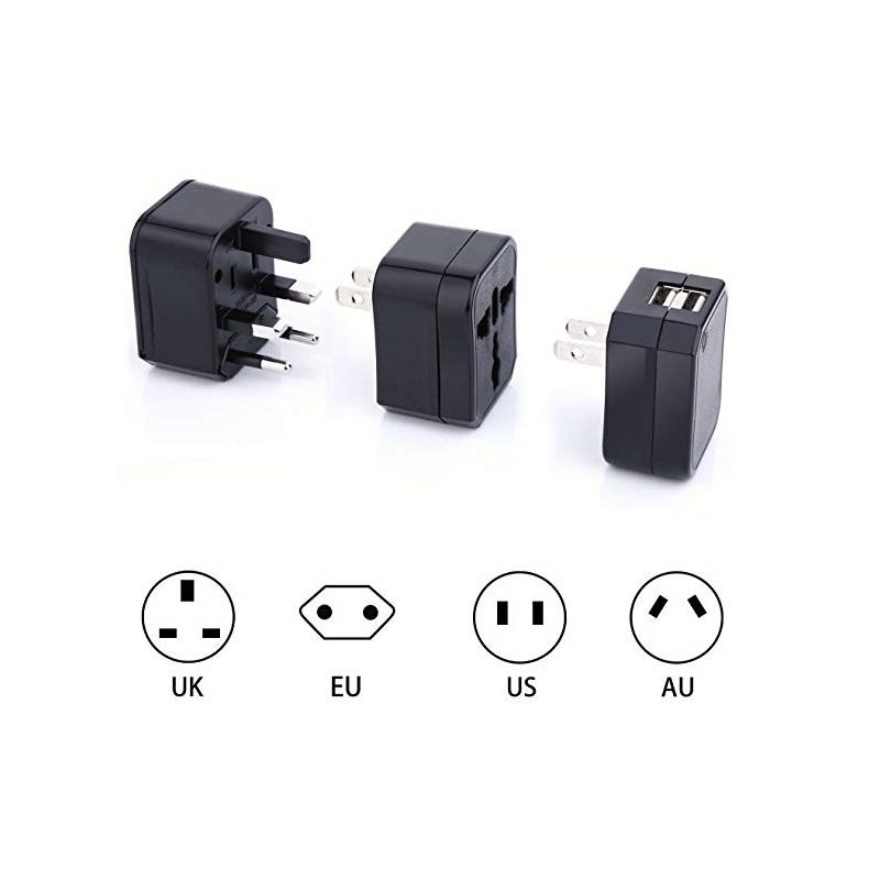 Cadou de naștere, cadou promoție / cadou de nuntă / cadou de afaceri cadou de afaceri Dual USB plug inteligent 4 în 1 set cadou adaptor de călătorie