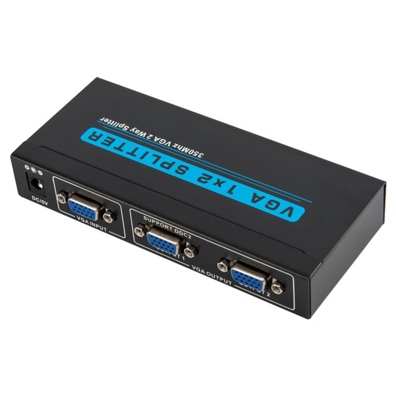 350MHz 2 Way VGA 1x2 Splitter Support 1080P