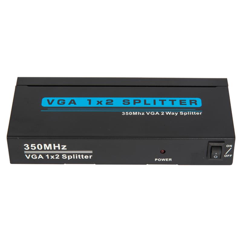 350MHz 2 Way VGA 1x2 Splitter Support 1080P