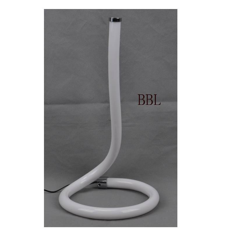 Lampa de masă LED cu tub acrilic și fără umbră