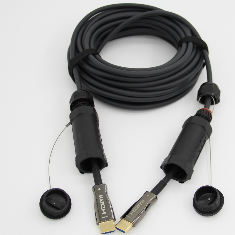 Blindat HDMI activ cablu optic cu4K@60hz18G 3D bun pentru țevi filetate