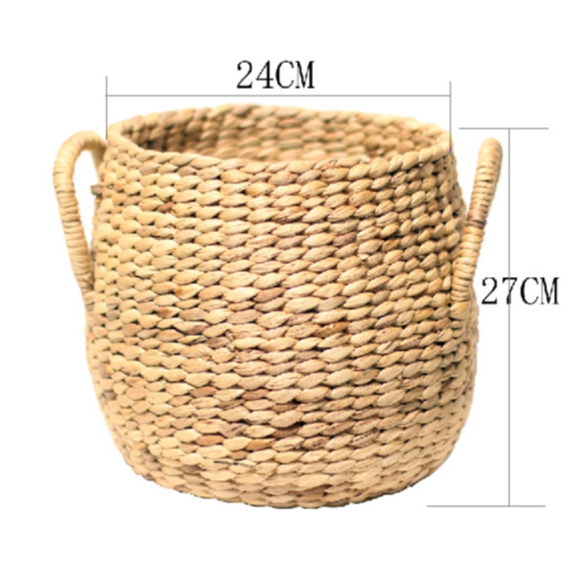 Coș de depozitare țesut din paie