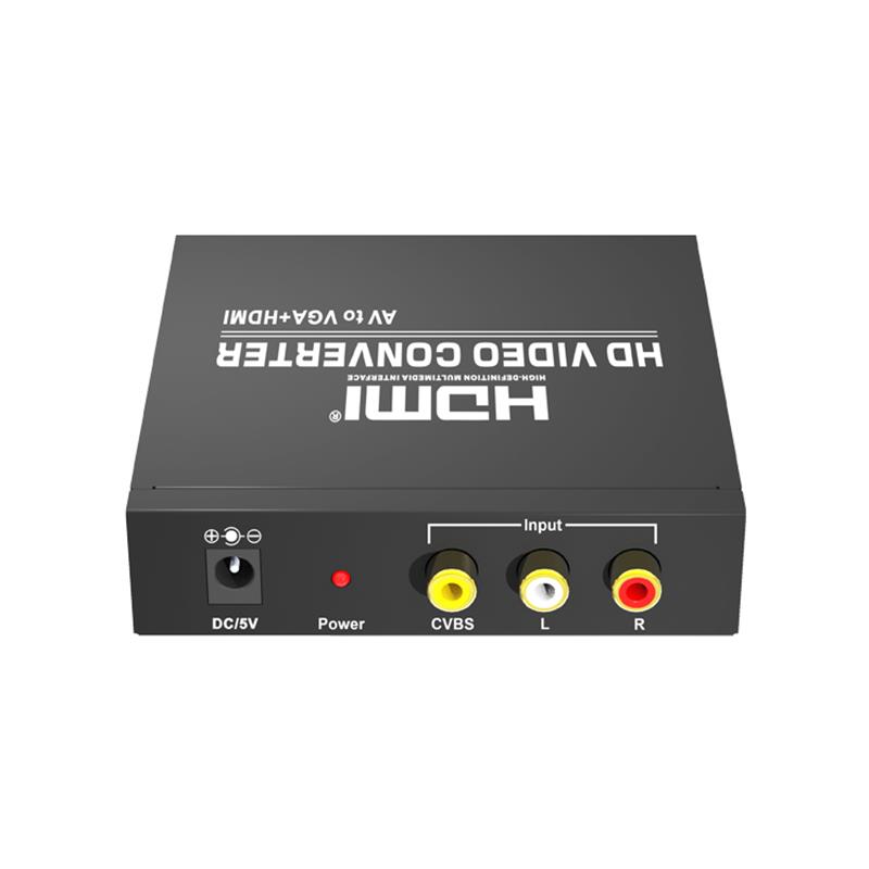 Scaler AV-VGA + HDMI Converter Up 720P / 1080P