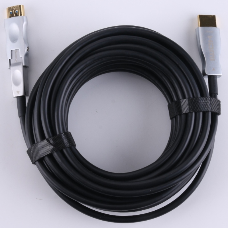 Cel mai bun preț HDMI 2.0 Tip A până la D partea sursă Detachable AOC fibră optică cablu 15m lungime