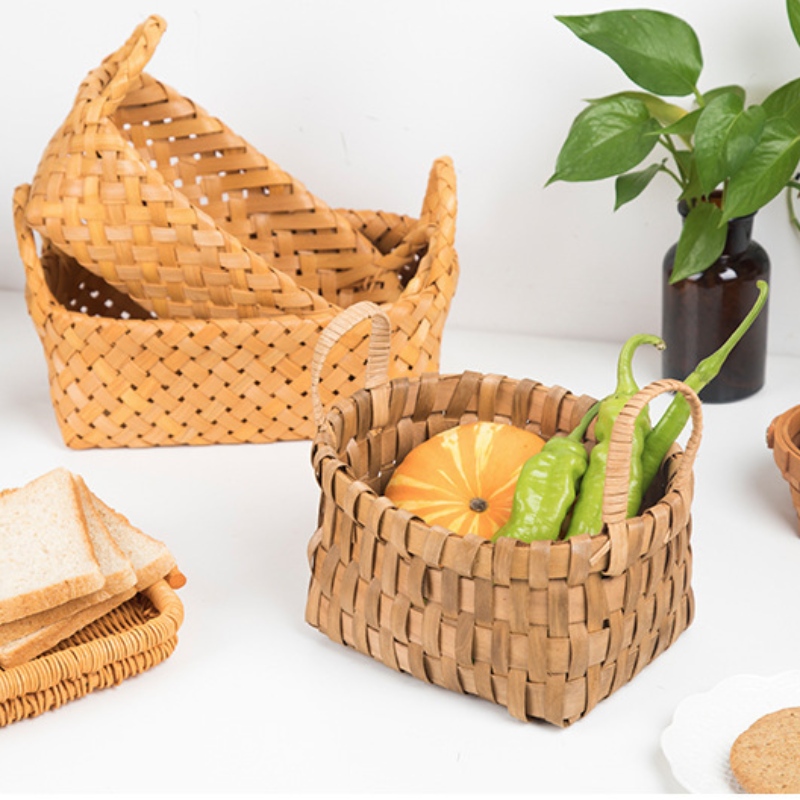 Case Decor lemn Tray cu mâner