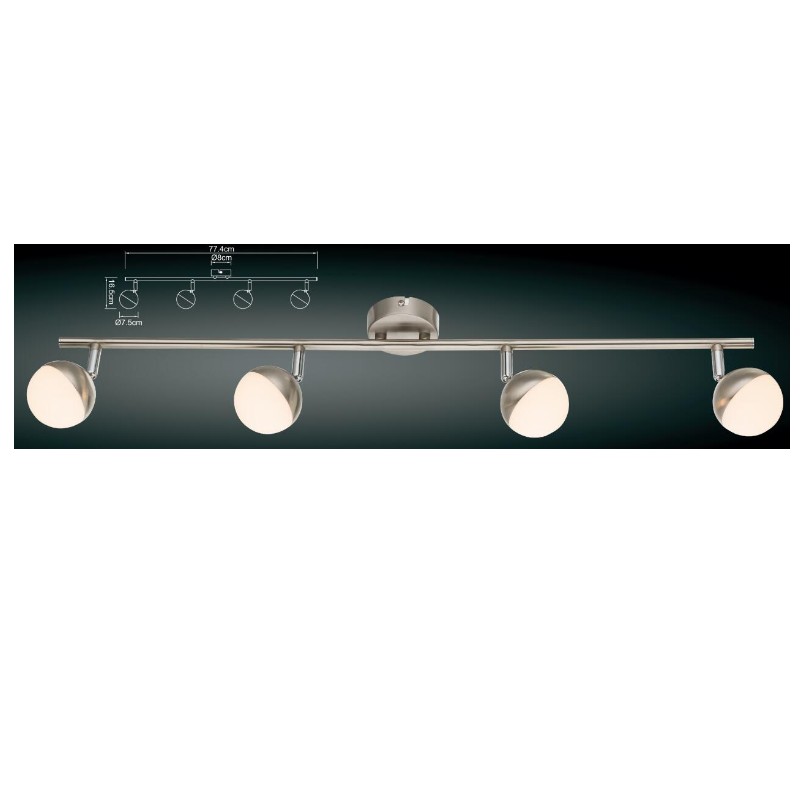 LED-ul de înaltă tensiune spot-4, cu umbră din plastic cu jumătate de sferă