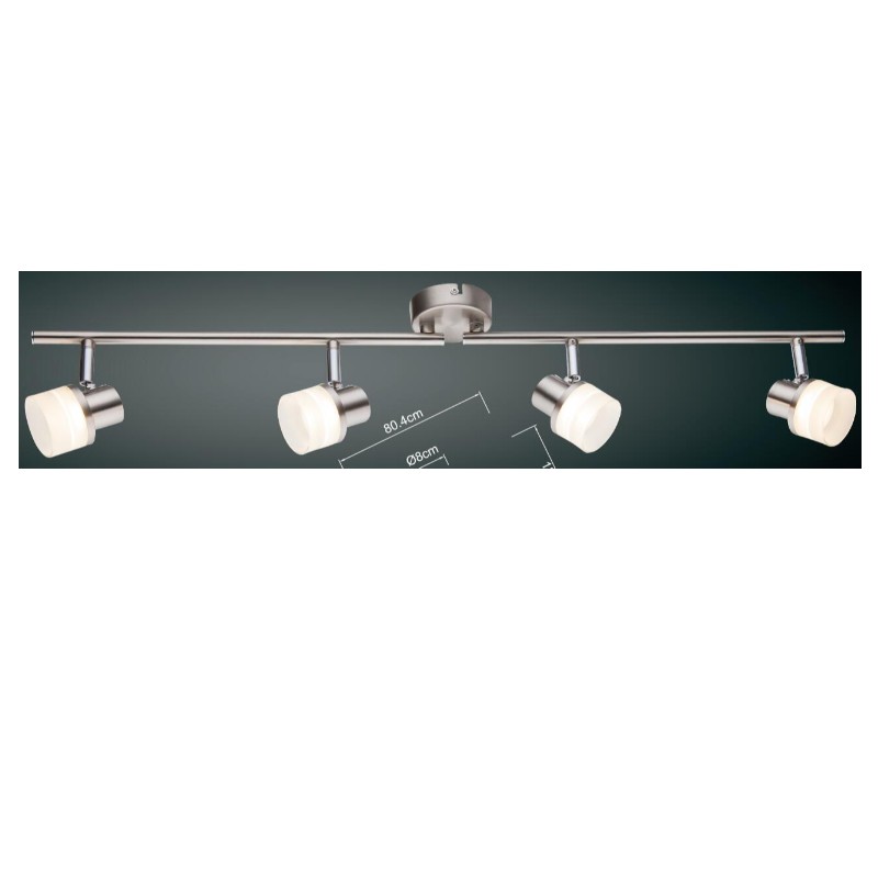 LED-ul de înaltă tensiune spot-4, cu umbră din plastic cilindric