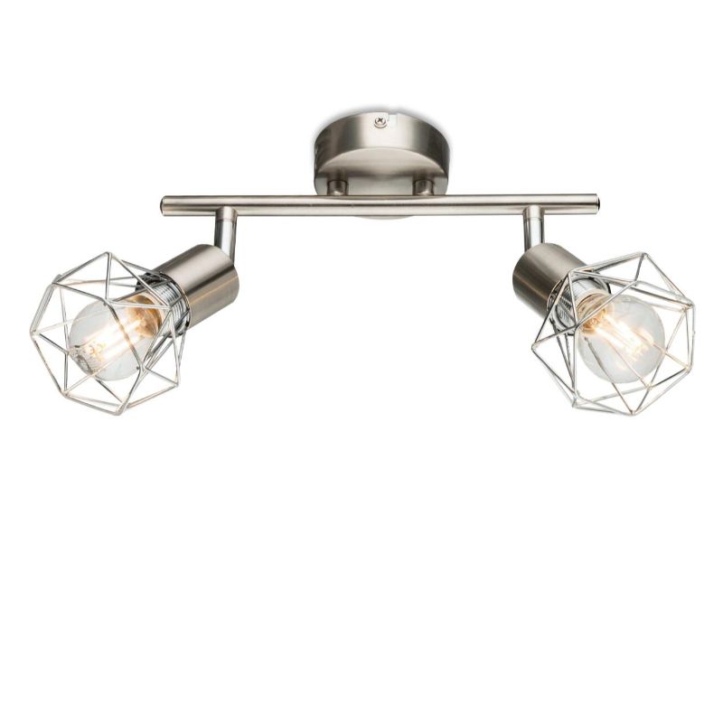 Spot luminos-2 cu nuanță metalică de tip urzic