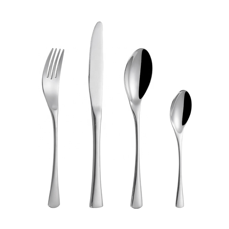 Wholesale Gold Silver Silverware 18/8 Golden Western Logo Flatware Stainless Steel Metal Hotel Restaurant Cutlery Set