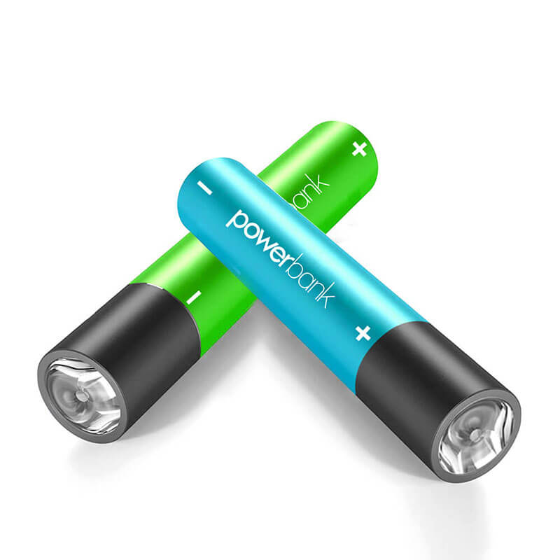 Lipstick-sized Portable Charger cu lanternă LED