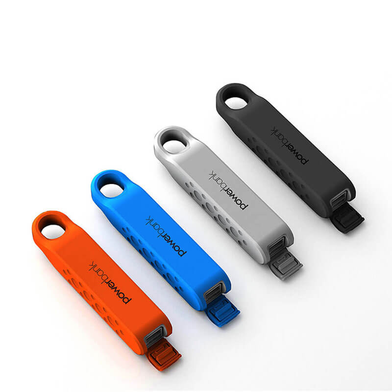 Ultra Compact Waterproof Power Bank Mobile Charger cu lanț cheie