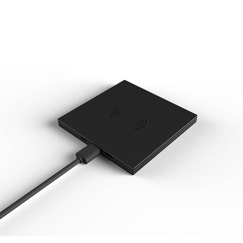 Ultra-subțire Square Cell Phone Wireless Charger Station