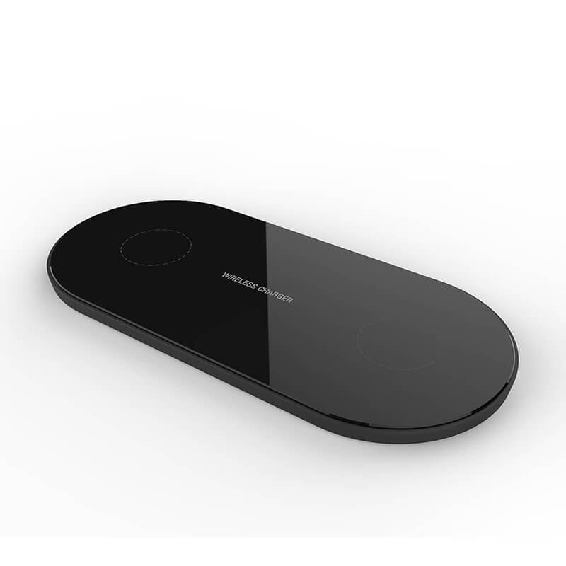 Dual Pad de încărcare wireless (pentru iPhone sau telefon Android)
