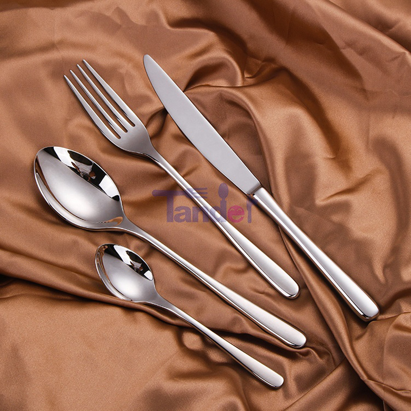 Modern Silver Stainless Steel High Quality Silverware Reutilizabile Cutlery Wedding Platware Set