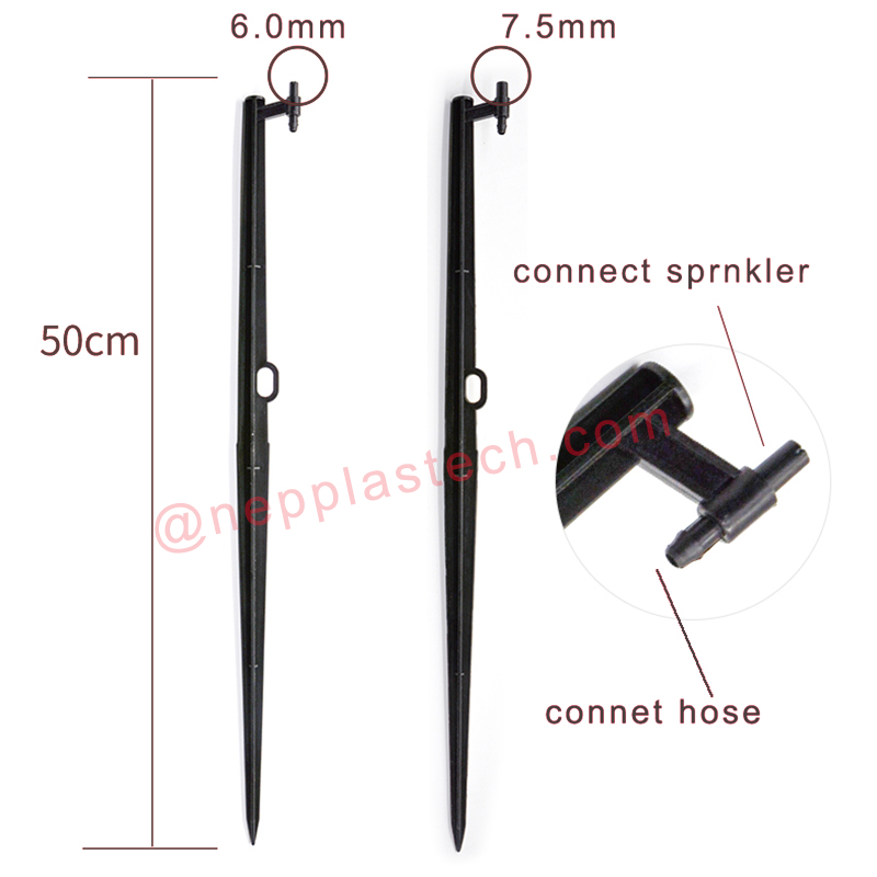 Accesorii pentru sistem de irigare solare Mize negre cu jet de stropitoare 15mm până la 60mm