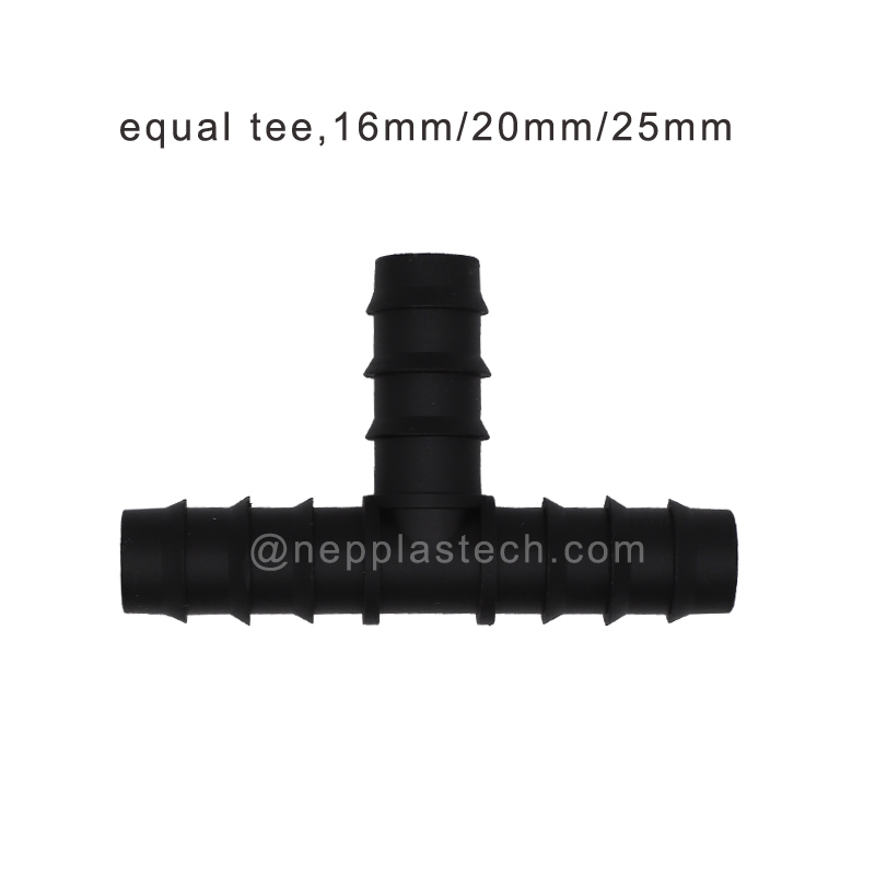 Sistem solar de irigare auto 25 mm PE tee ghimpate, 20 mm PE conectoare cot tub, conectoare drepte de 16 mm PE