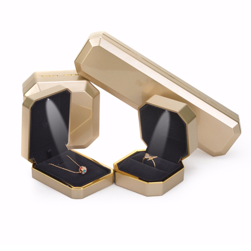 Cutie de bijuterii din plastic FL-PA0006 cu lumini LED