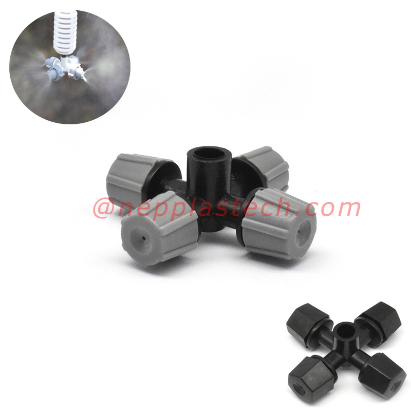 Răcire cu efect de seră cu pulverizare Atomizantă de răcire și umidificare a serii de protecție pentru economisirea apei irigare Micro-stropitoare