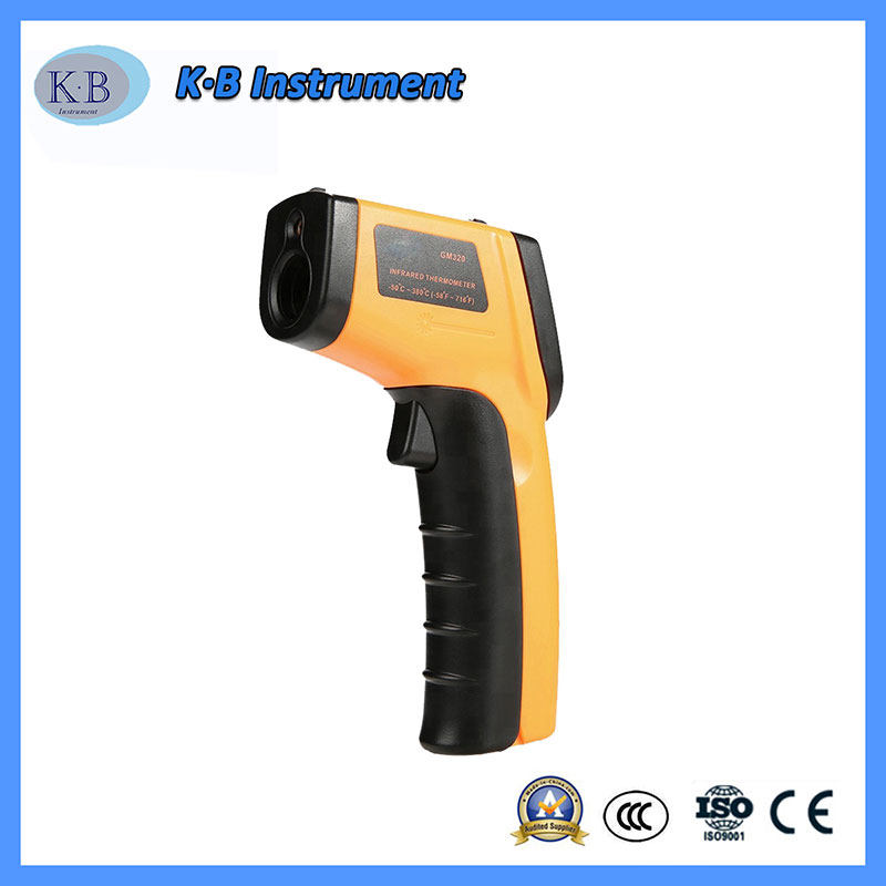 Instrumentul de măsurare digitală a temperaturii digitale fără contact cu laser LCD Afișează termometrul digital GM320 termometru în infraroșu