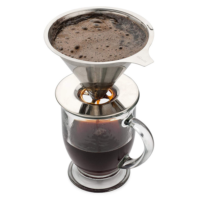Stainless Steel Drip Reutilizabil Pour Peste Stand Mesh filtru de cafea