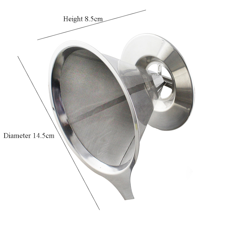 Stainless Steel Drip Reutilizabil Pour Peste Stand Mesh filtru de cafea