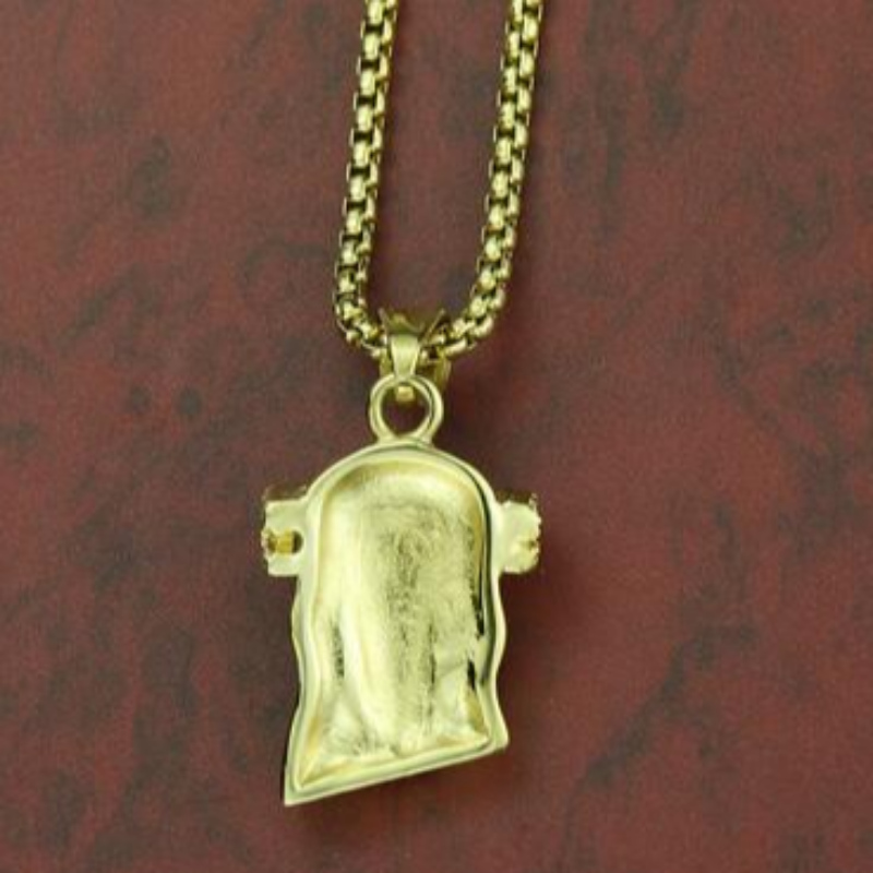 Retro bijuterii retro personalitate europeană şi americană portret Isus portret inoxidabil oţel 18K Gold Men's Pendant retro Jesus portret Pendant