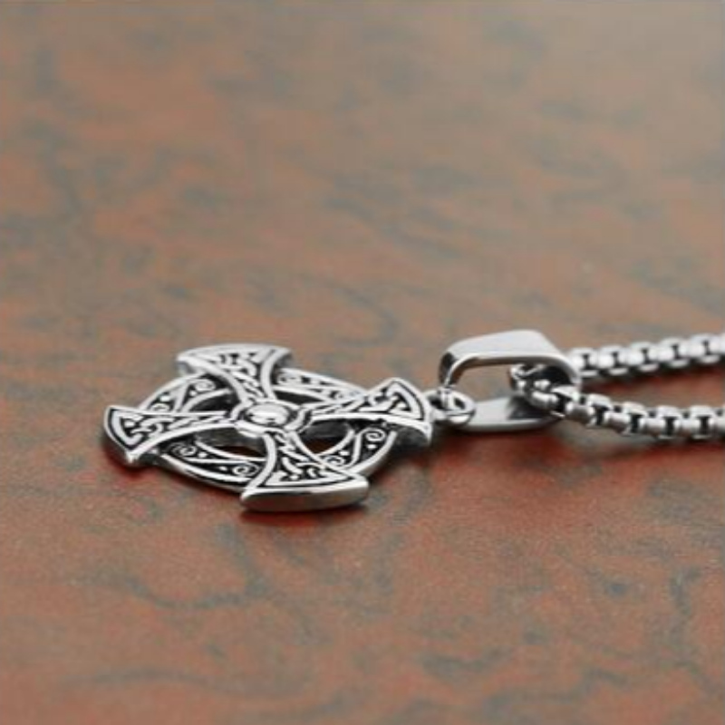Personalizate bijuterii coreene moda men's Stainless Steel Cross Pendant tag Retro Pattern Cross Pendant