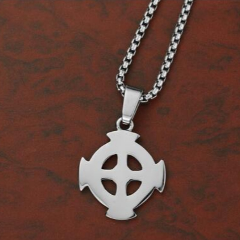 Personalizate bijuterii coreene moda men's Stainless Steel Cross Pendant tag Retro Pattern Cross Pendant