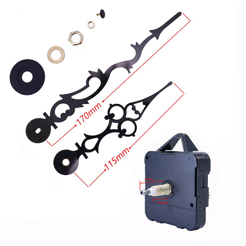 en-gros 15mm cuplu mare mișcarea ceasului de perete cu mâini de ceas