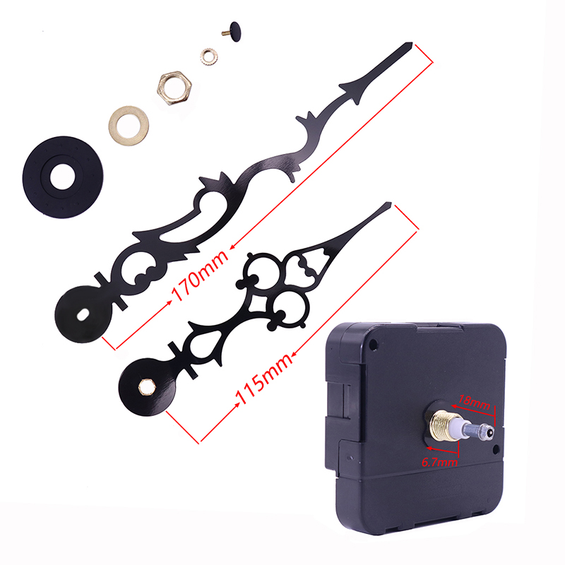 en-gros 15mm cuplu mare mișcarea ceasului de perete cu mâini de ceas